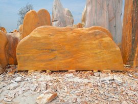 晚霞红景观石 自然与艺术的融合之美